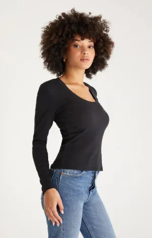 Sirena Long Sleeve Rib Top